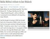 Babla Mehta Live Concerts News